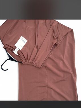 H&M Midi Dress in Dusty Rose
